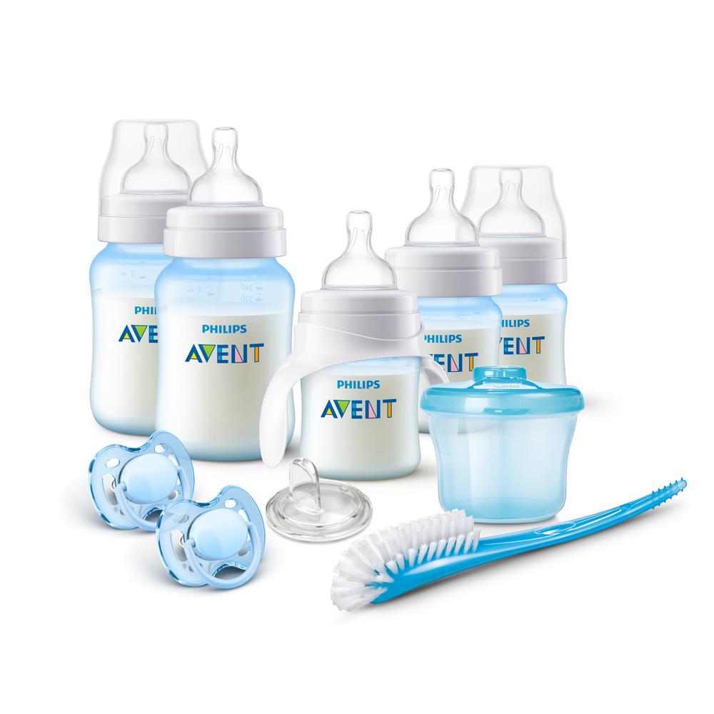 Philips AVENT AntiColic Bottle Newborn Starter Set, Blue