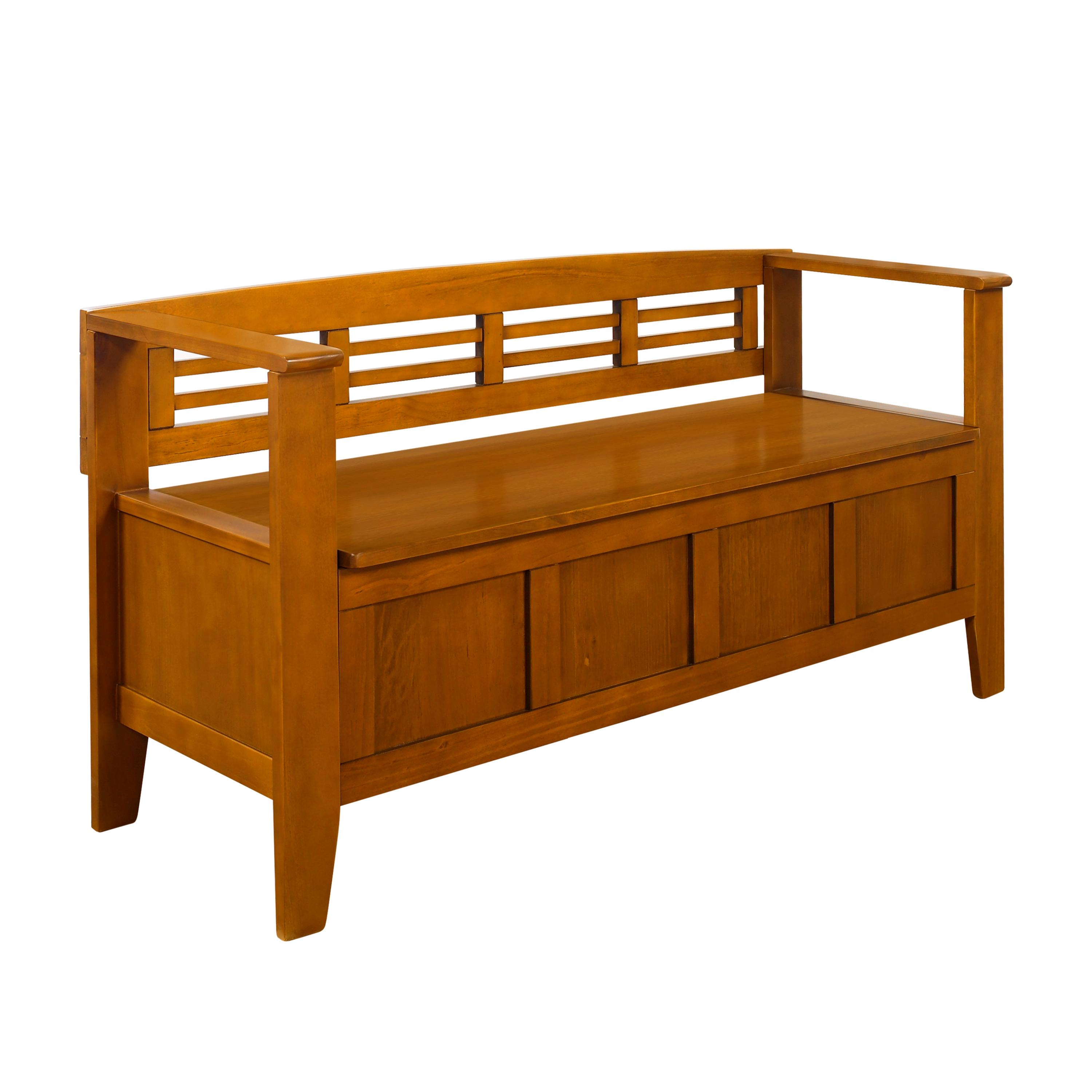 Amazon.com: Simpli Home Adams Entryway Storage Bench ...