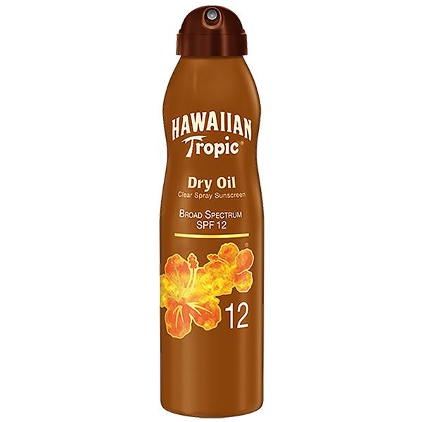 Hawaiian Tropic Sunscreen Protective Tanning Dry Oil Broad