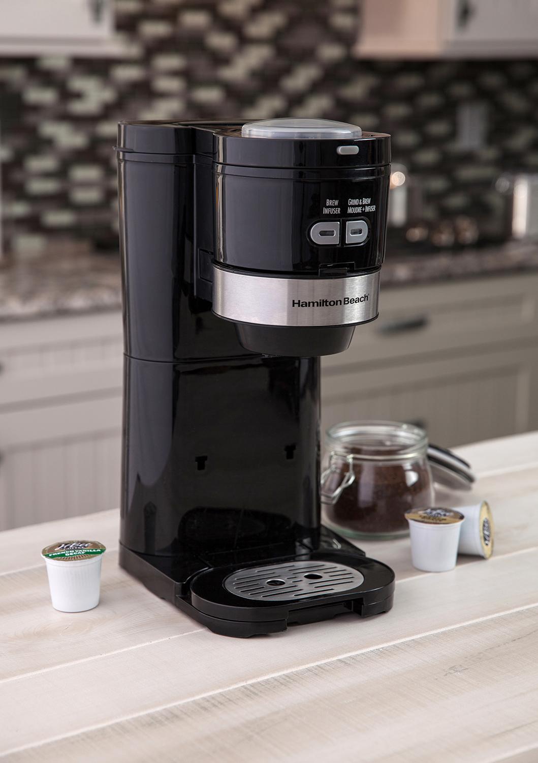 Hamilton Beach Coffee Maker, Grind and Brew Single Serve