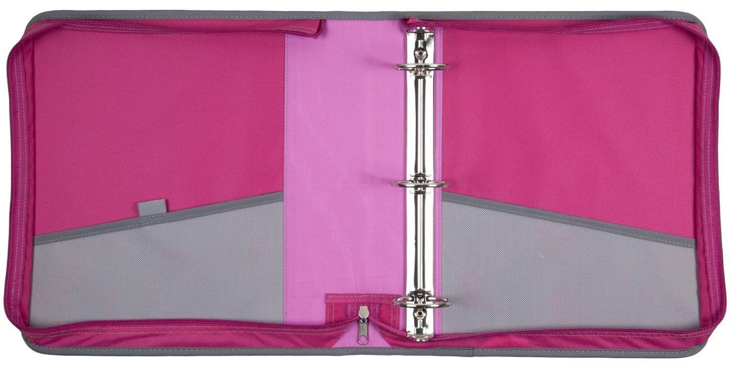 Mead 2 Inch Zipper Binder with Handle, Includes Interior