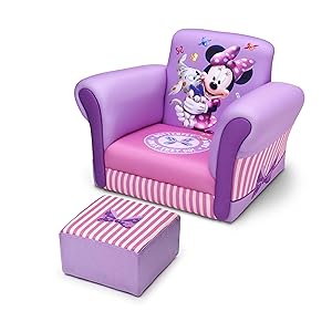 minnie mouse upholstered sofa & ottoman set