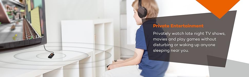 Paired with Bluetooth Receiver. TV Ears, Bluetooth Dongle, A2DP Stereo Music Transmission)