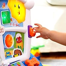 bright starts lights baby learn and giggle activity station