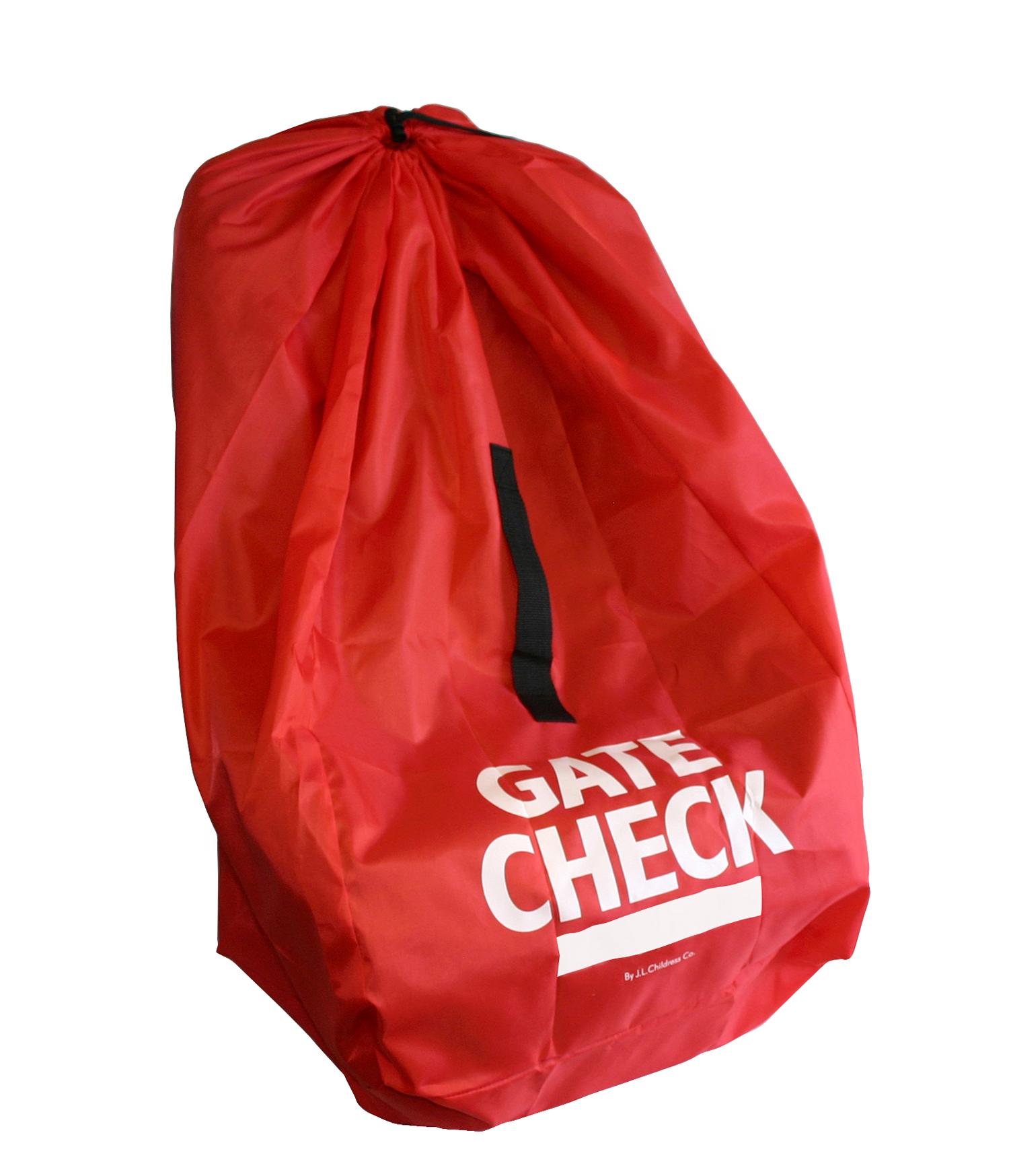 JL Childress Gate Check Bag for Car Seats, Red Baby