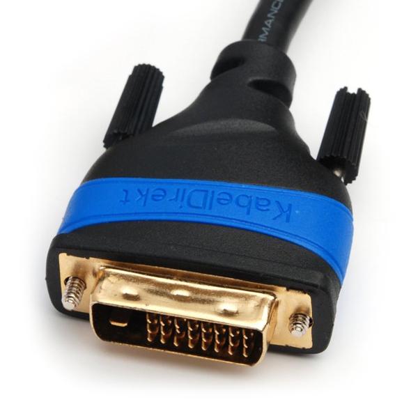 KabelDirekt DVI to DVI Dual Link Cable (25 ft) DVID 24+1