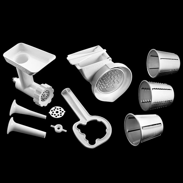 KitchenAid KGSSA Stand Mixer Attachment Pack 2 with Food Grinder, Rotor Slicer