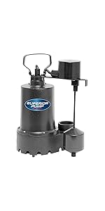 pump superior sump tethered submersible battery 12v switch