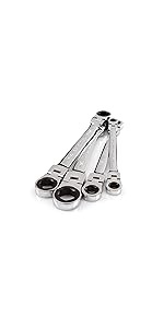 ratcheting combination wrench, ratcheting wrench, 6 point, box end wrench, flex head wrench, wrench