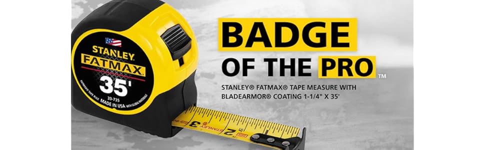Stanley 33735 35Feetby11/4Inch FatMax Tape Rule