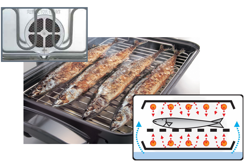 Zojirushi America EFVPC40 Fish Roaster, Metallic Gray