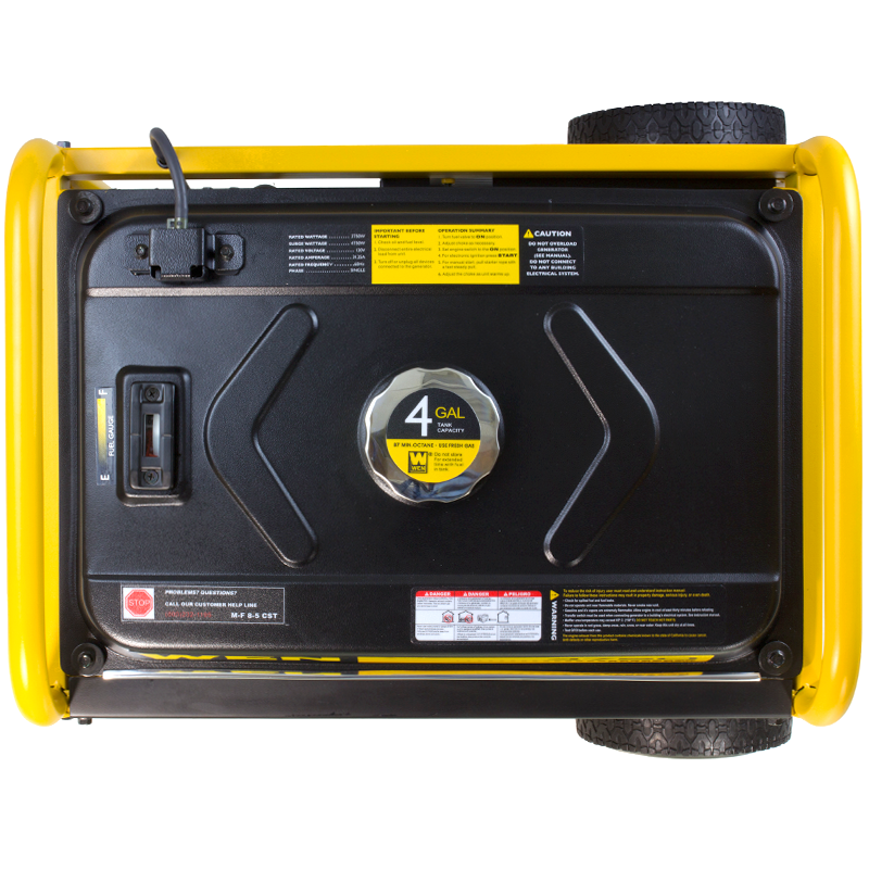 WEN 4750W Portable Gas Generator with Electric Start Home RV Camping