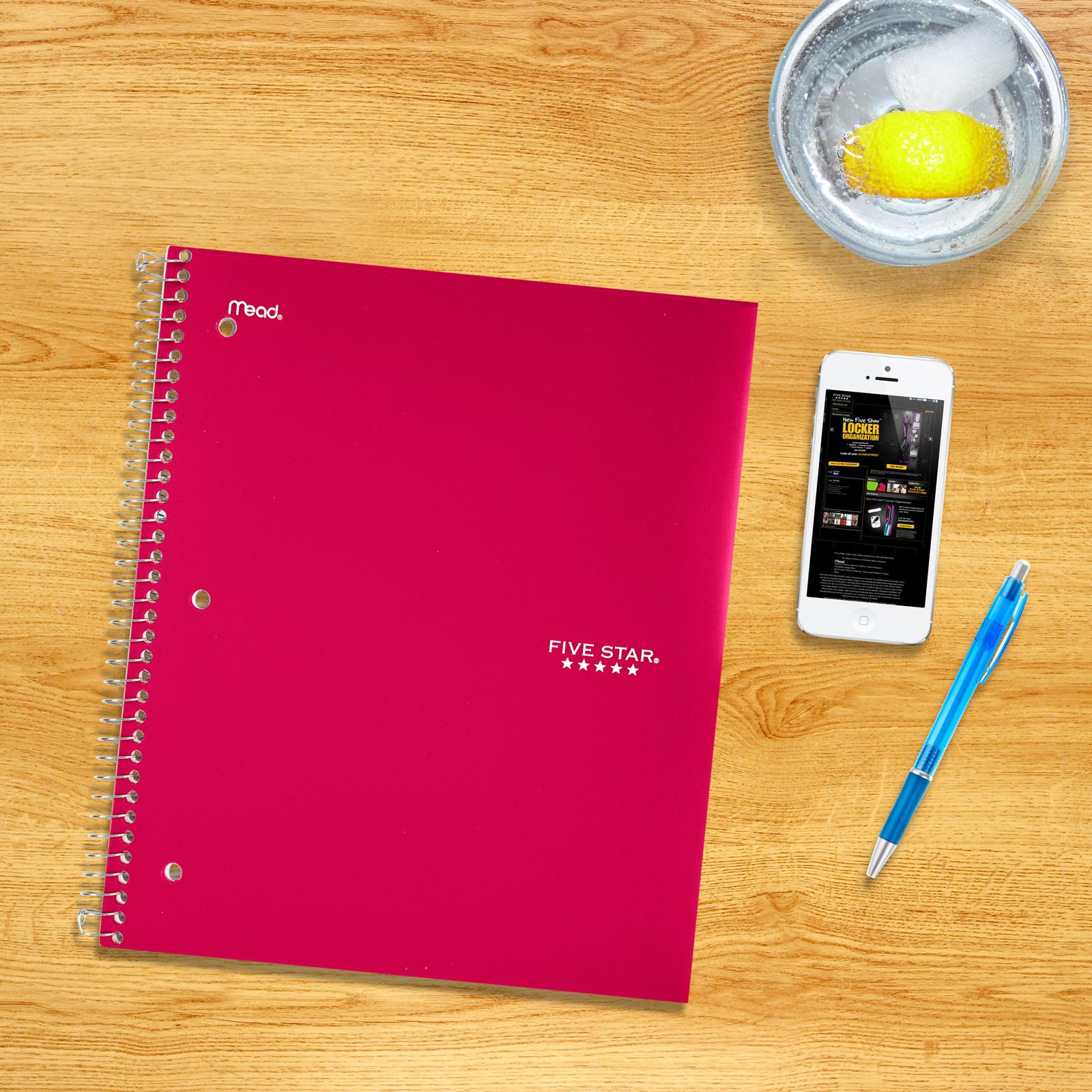 Mead Five Star 3Subject Notebook 06210 Office Products