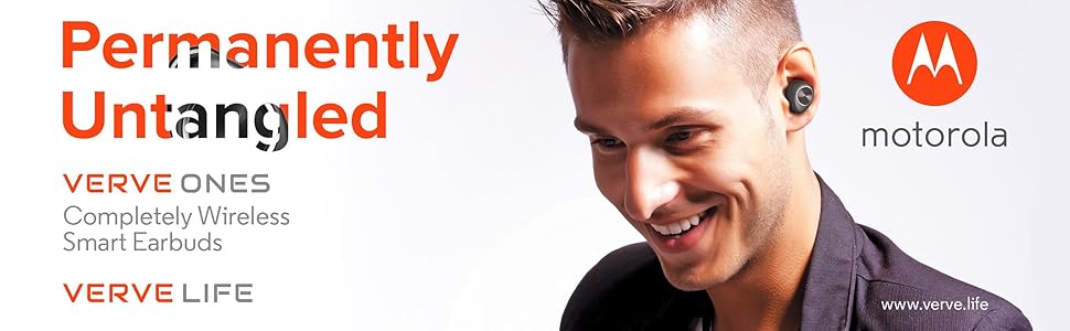 Motorola VerveOnes Completely Wireless Smart Earbuds