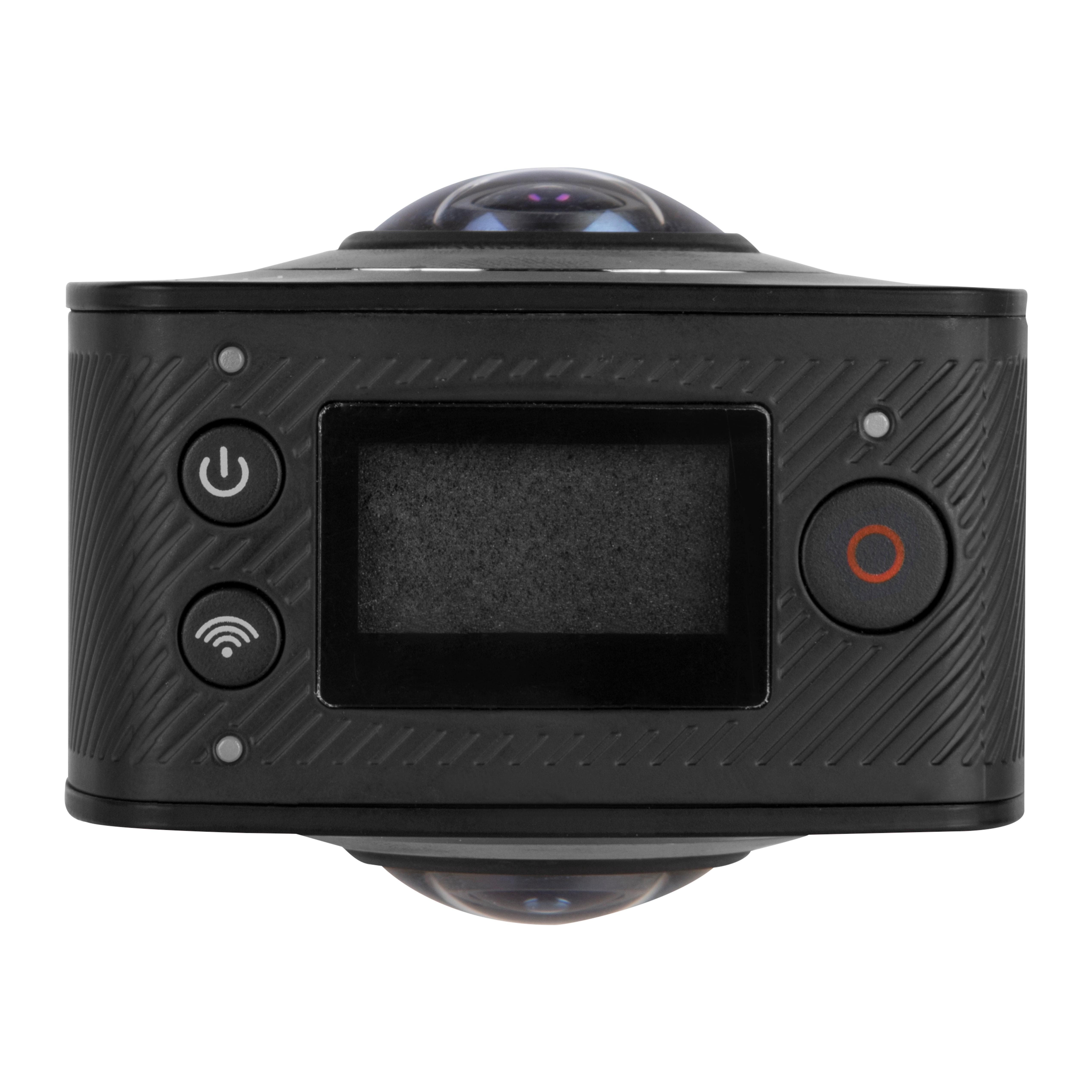 Vivitar DVR988BLK 360 Action Camera, 4K and 1080P HD Resolution, Black Camera