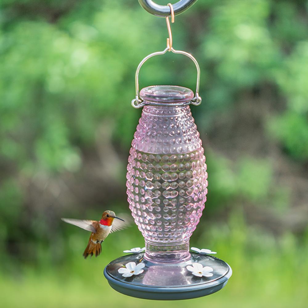 Perky Pet 81312 Cranberry Hobnail Vintage Glass