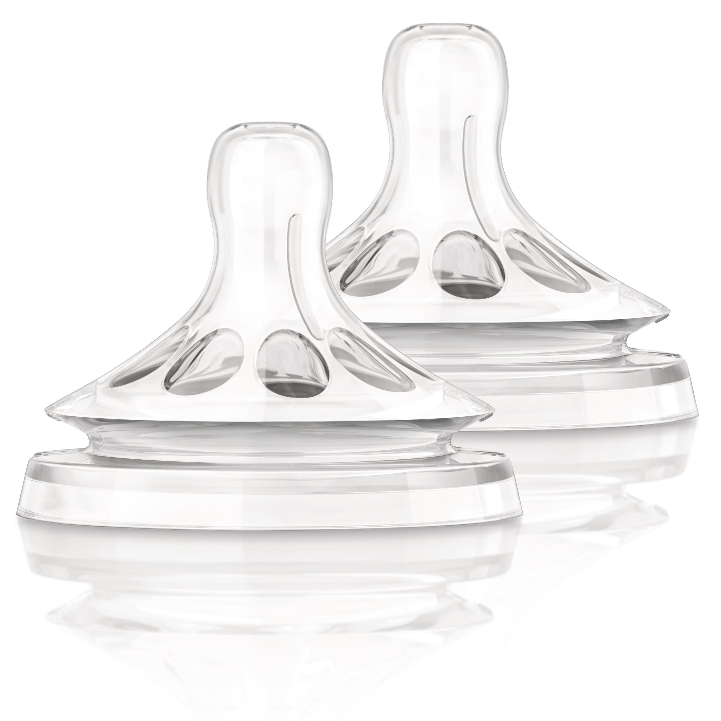 Philips AVENT BPA Free Natural Newborn Flow Nipples, 2