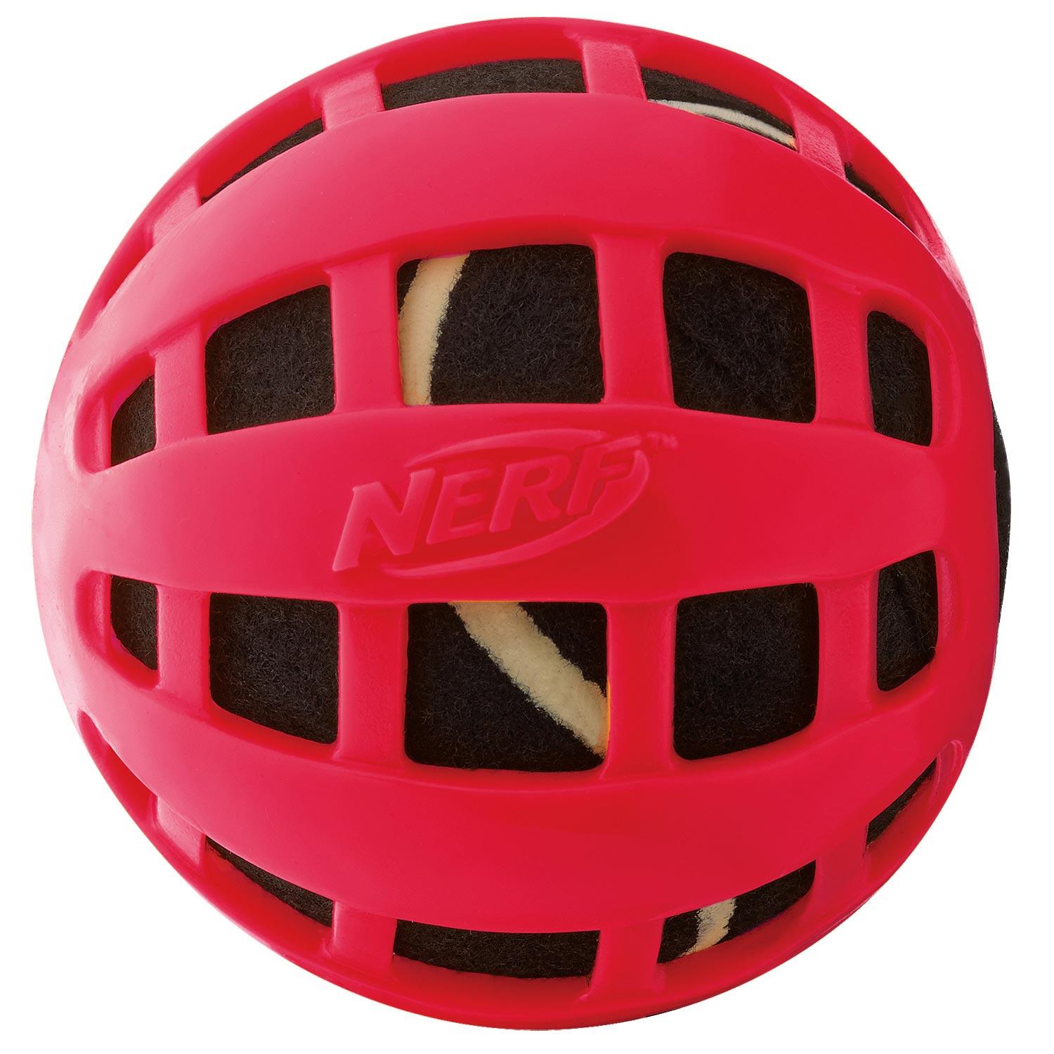 Nerf Dog TPR Rubber Float Tennis Ball Dog Toy, Small/Medium, Red Pet Supplies