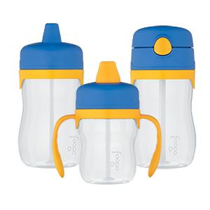 美国THERMOS 膳魔师foogo放洒防漏吸管杯 325ml 蓝/黄