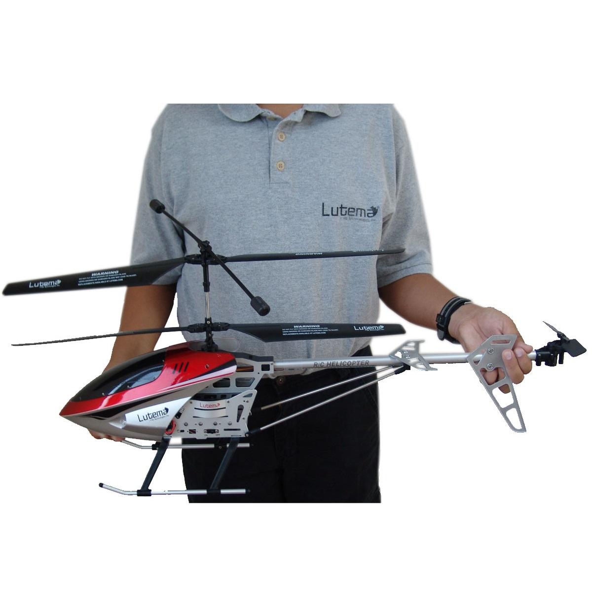 Lutema Large 3.5CH Remote Control Helicopter, Red Toys & Games