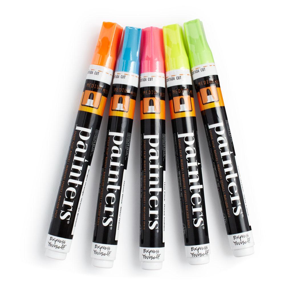 Elmer's Painters Opaque Paint Marker, Fine Point, Neon