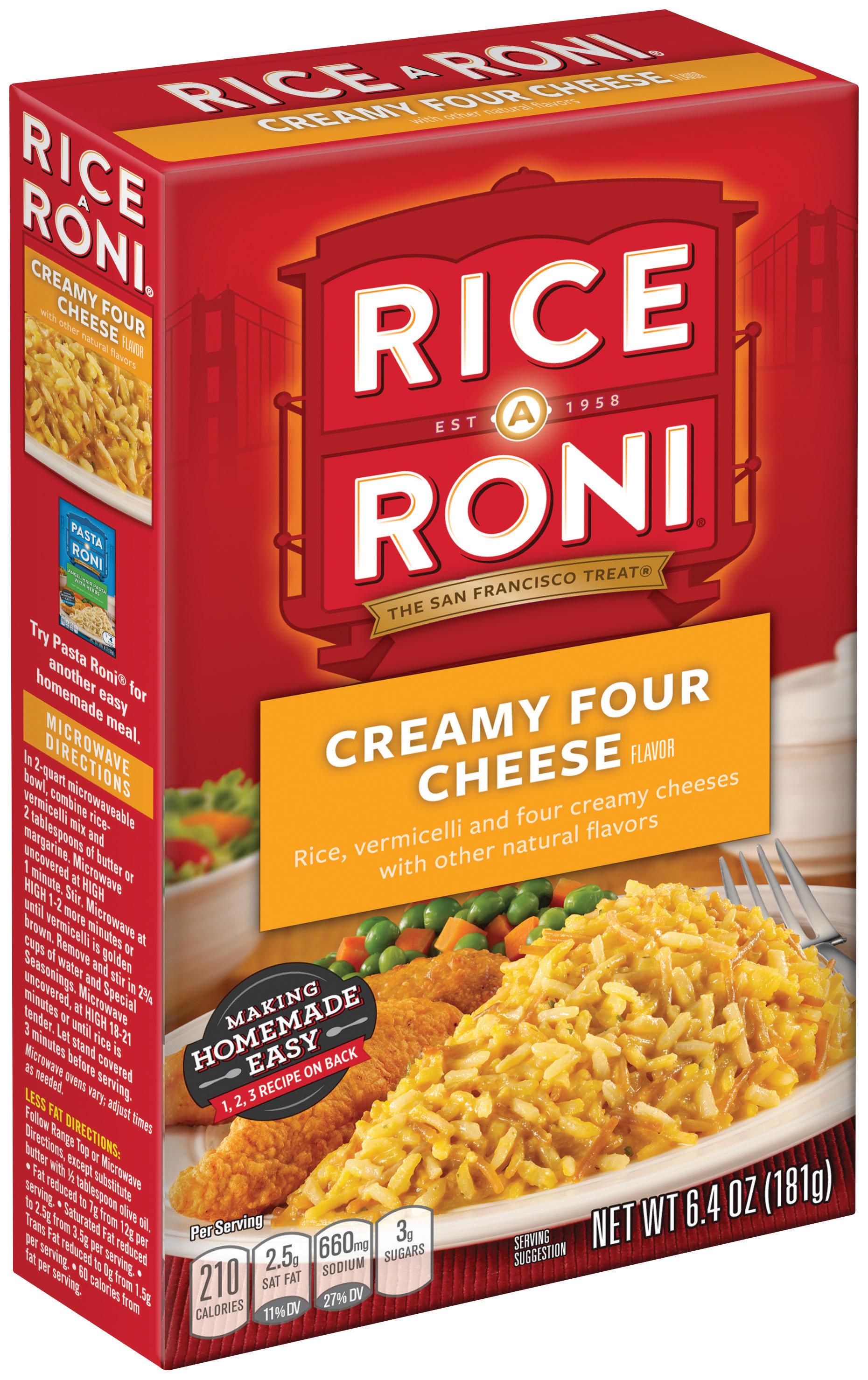 Rice a Roni, Creamy Four Cheese, Rice Mix (Pack of 12
