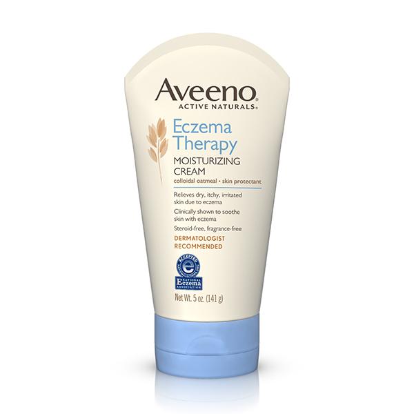 Aveeno Eczema Therapy Moisturizing Cream Relieves Dry Itchy Skin, 5 Oz (Pack of 3