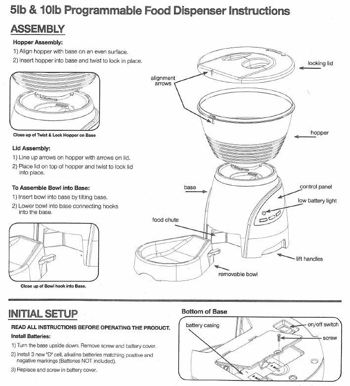Aspen Pet Lebistro Programmable Food Dispenser 30 Cup