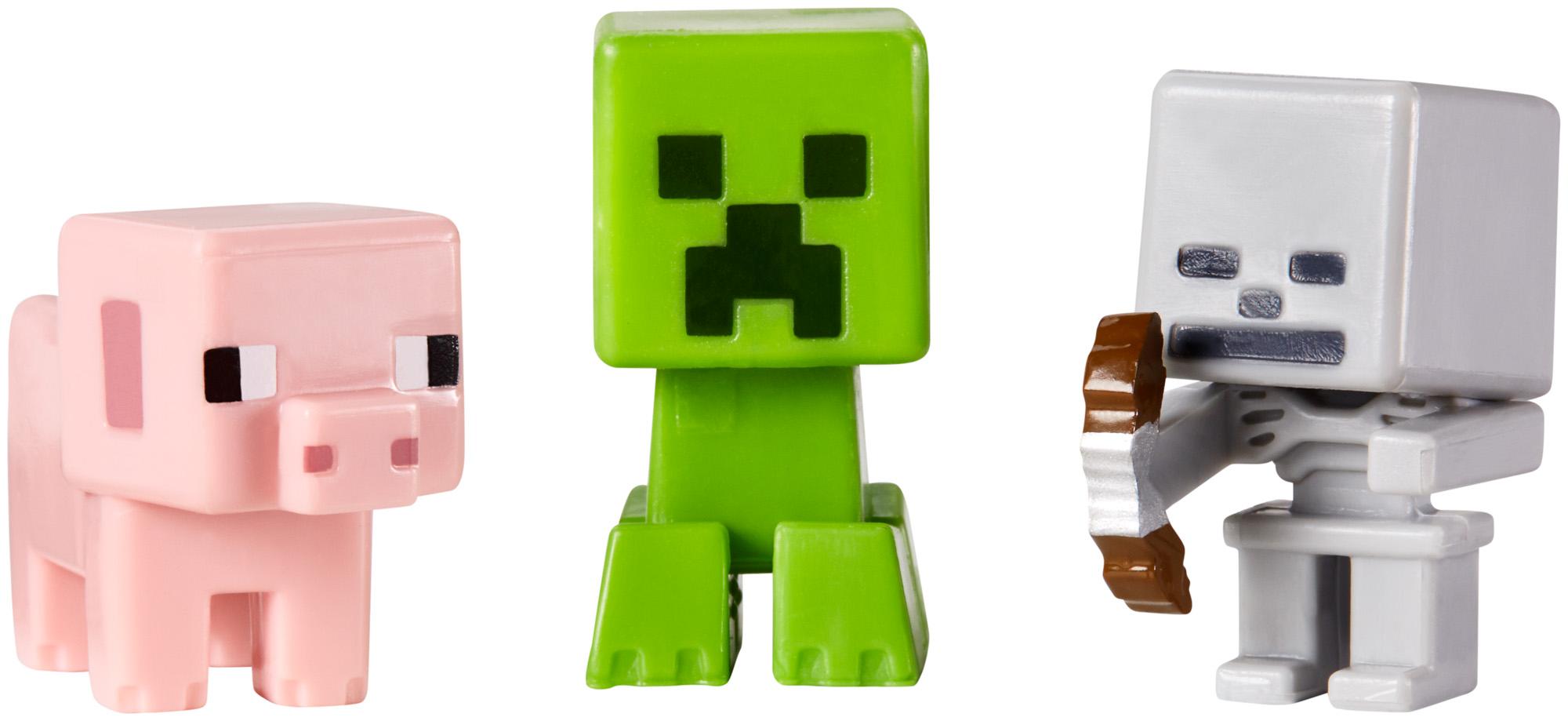 Mattel Minecraft Collectible Figures Pig, Creeper