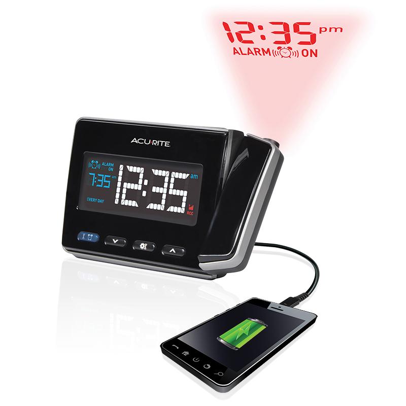 AcuRite 13021 Atomic Projection Alarm Clock with USB