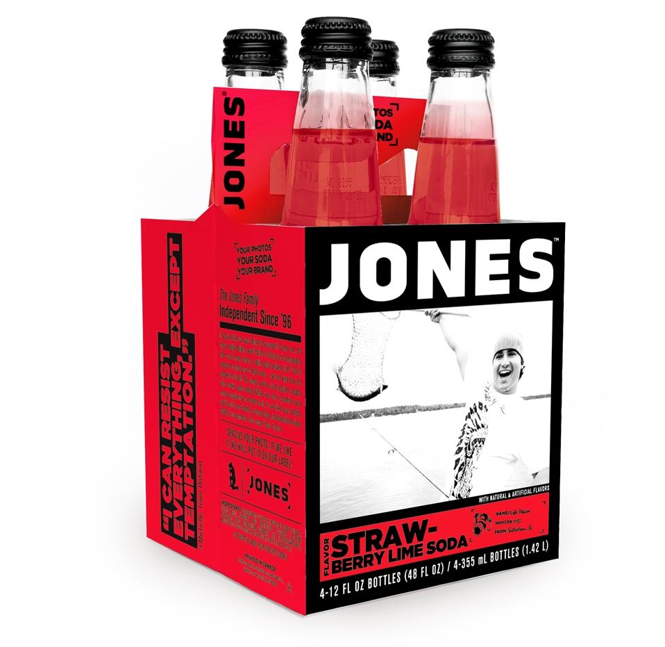 Jones Soda 12Pack of Strawberry Lime Jones Pure Cane Soda