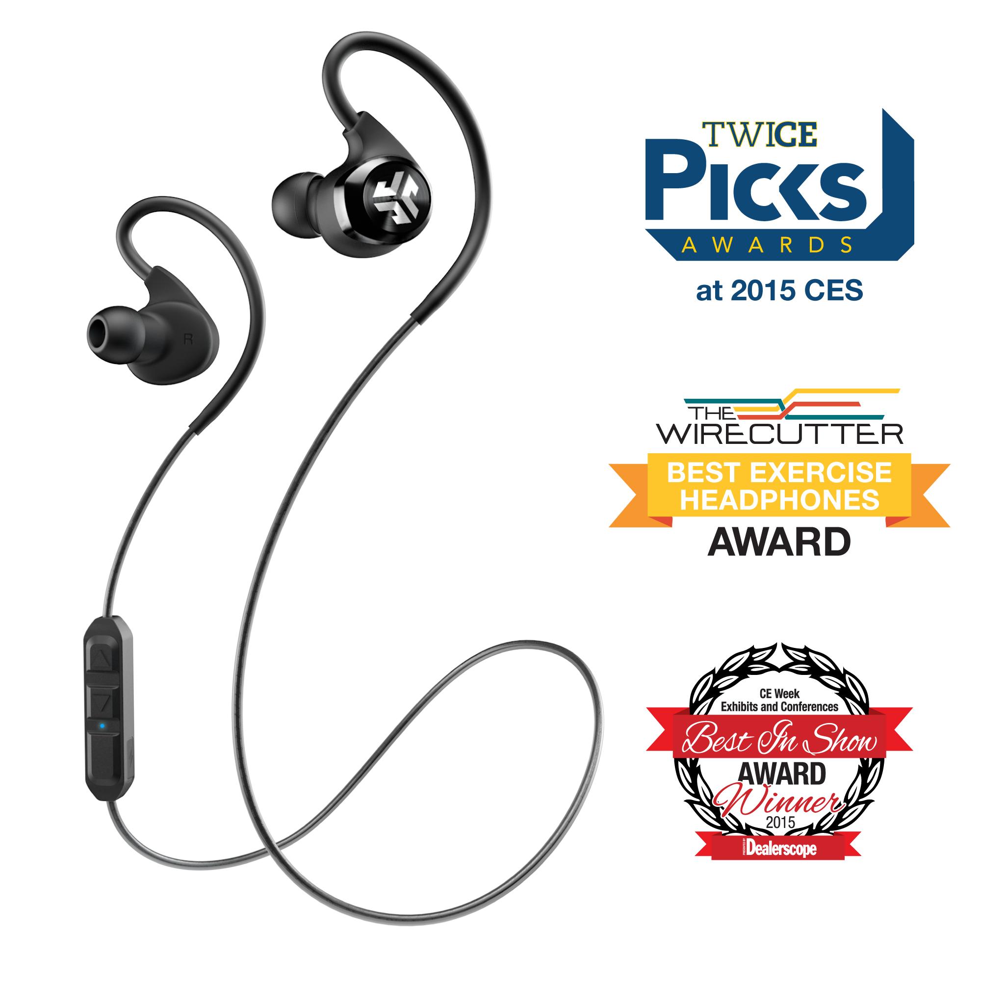 JLab Audio Epic Bluetooth 4.0 Wireless Sports Earbuds with