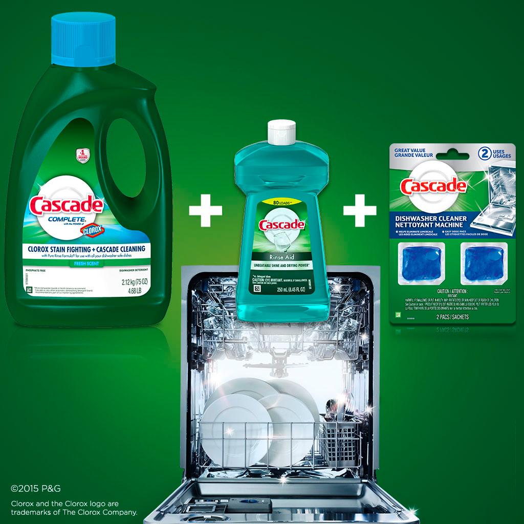 Cascade Complete Gel with Power of Clorox Dishwasher