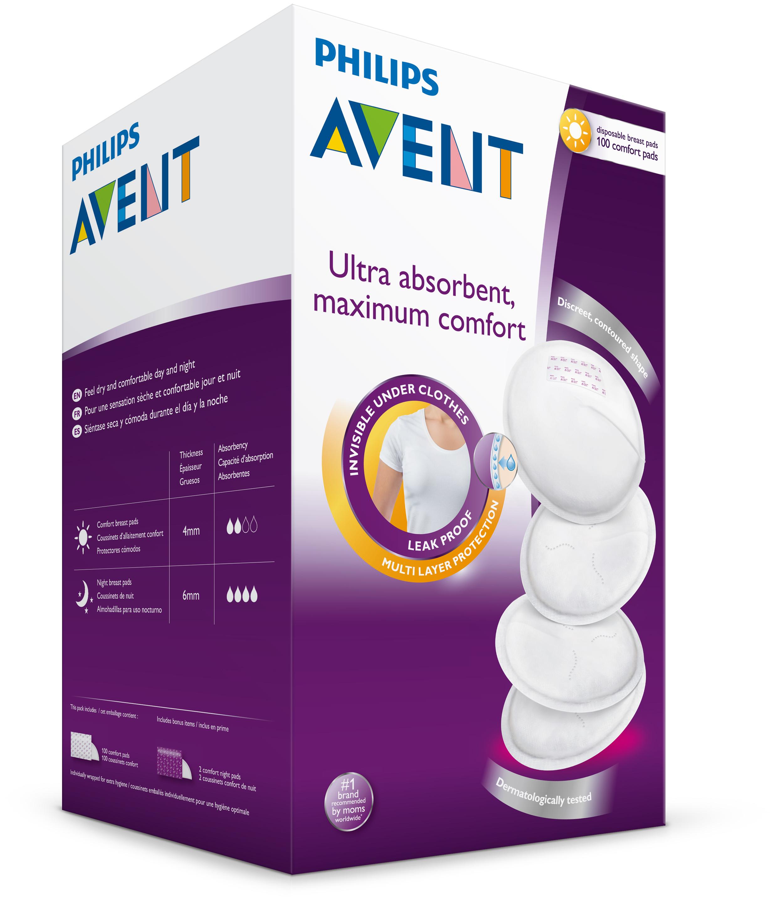 Philips AVENT SCF254/10 Day Disposable Breast Pads, White