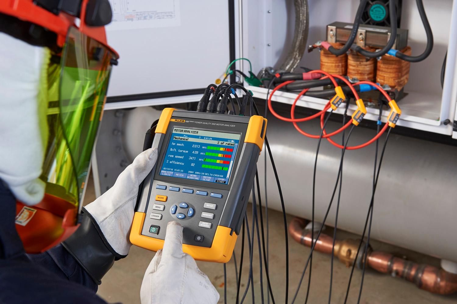 Fluke 438II ThreePhase Power Quality and Motor Analyzer with iFlex Probes
