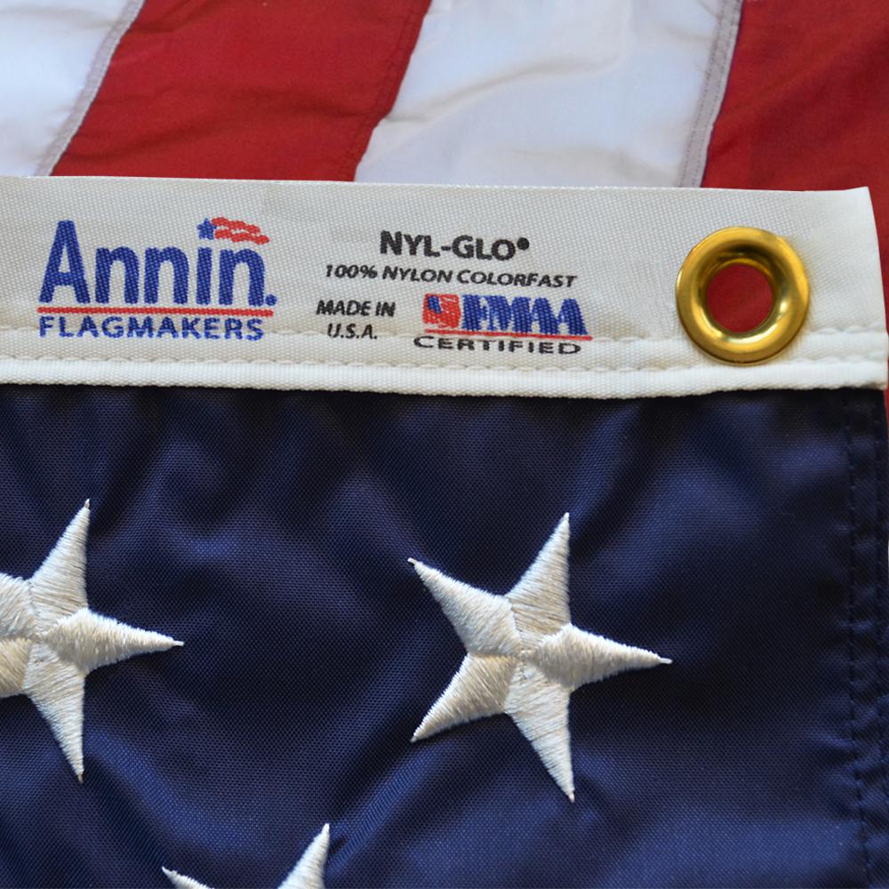 American Flag 3x5 ft. Nylon SolarGuard NylGlo by Annin