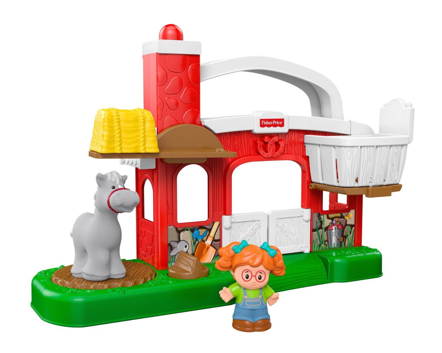FisherPrice Little People Hay Stackin' Stable Playset