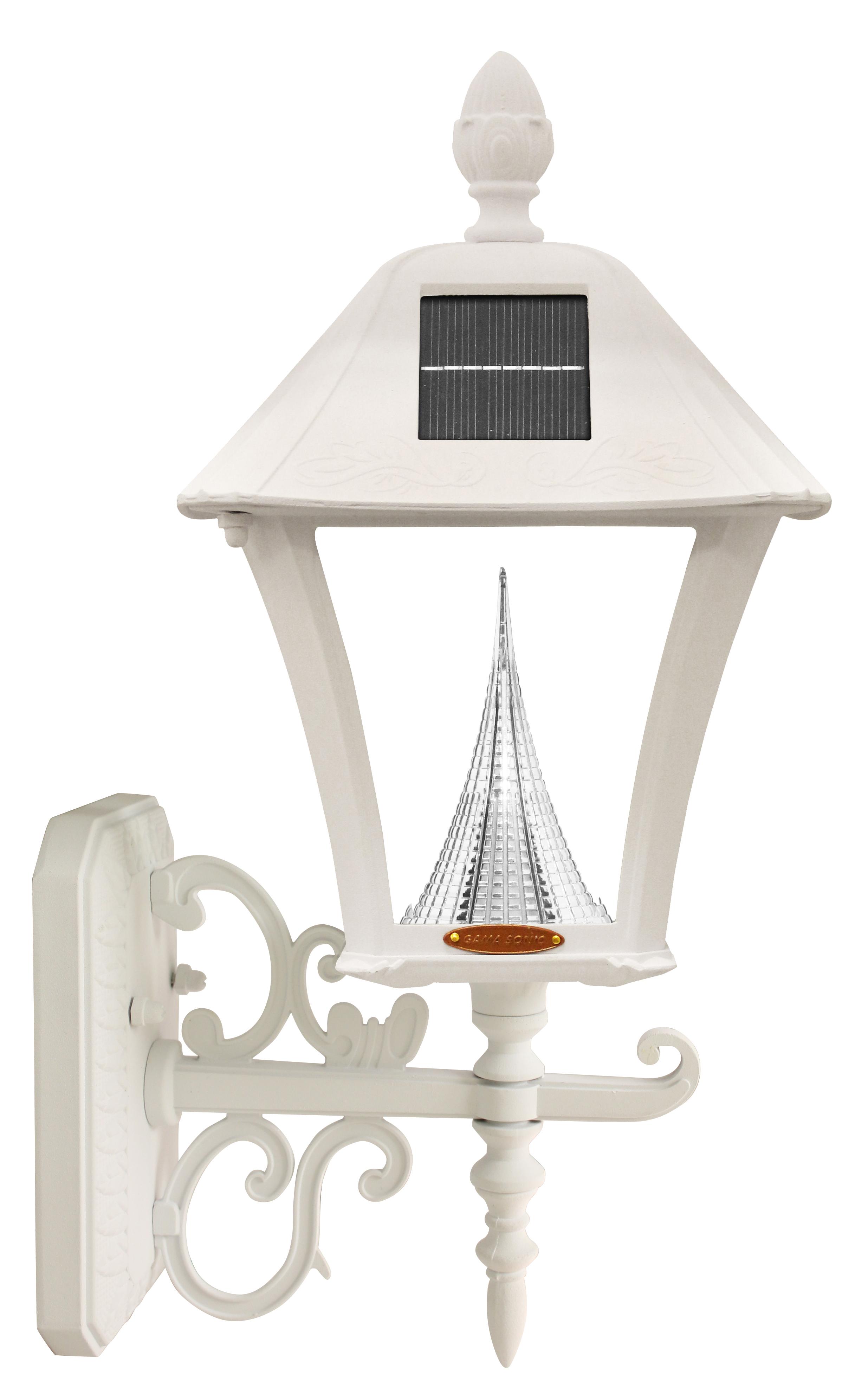 Amazon.com : GAMA SONIC GS-106FPW-W Baytown Lamp Outdoor ...