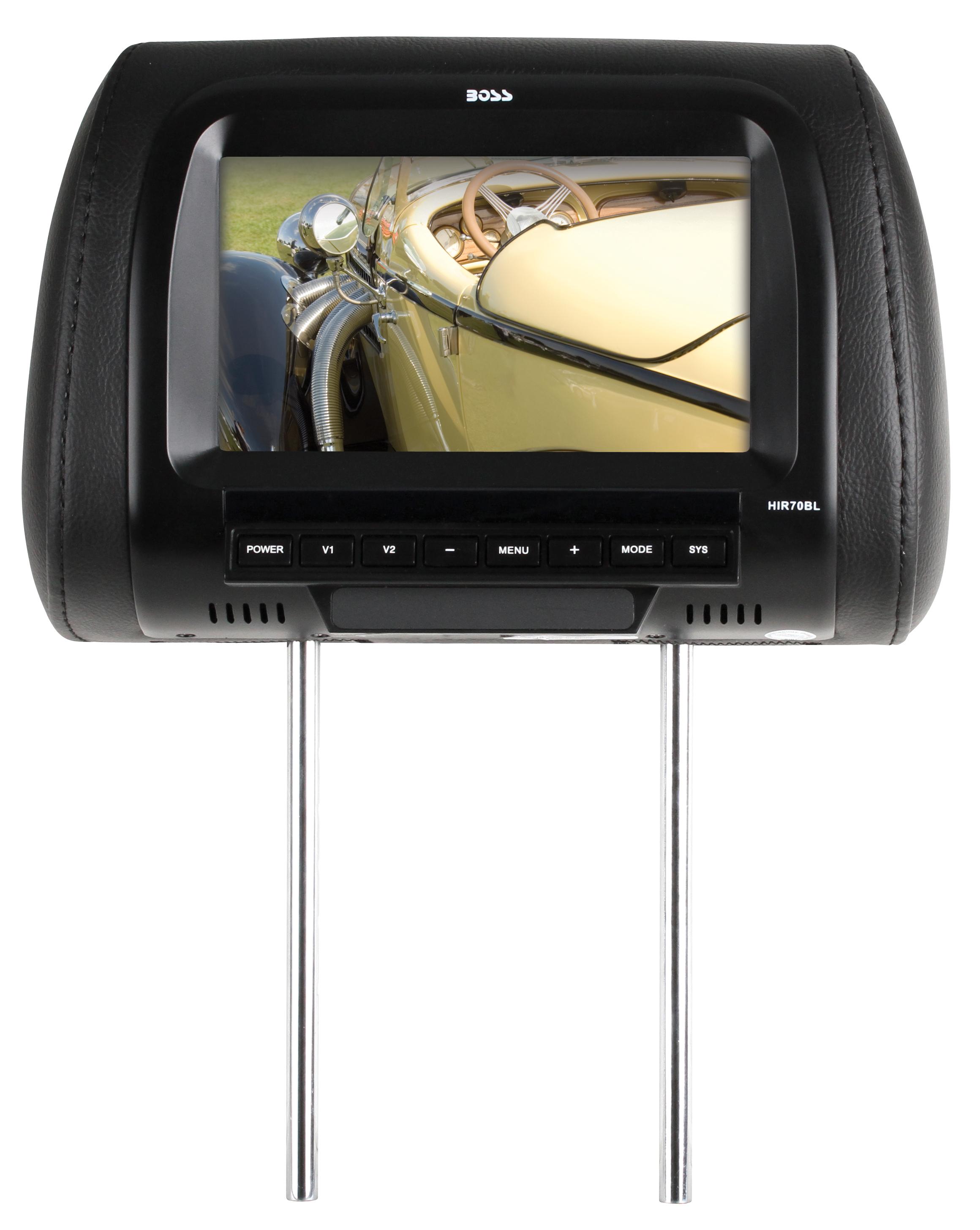 Boss Audio Systems HIR70BL Headrest monitor Black Car