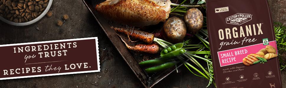 organix grain free small breed