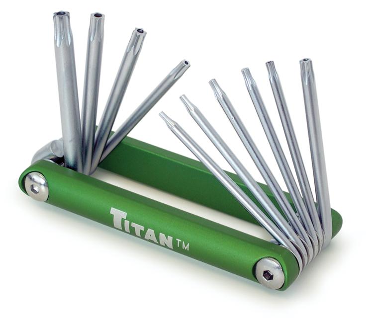 Titan 12710 Tamper Proof Star Key Set Hex Keys