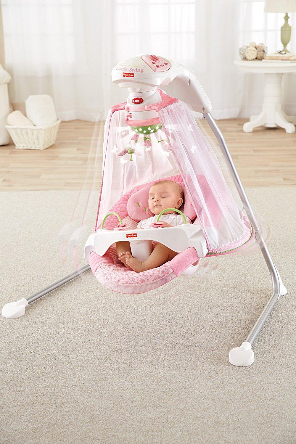 FisherPrice Papasan Cradle Swing, Butterfly Garden