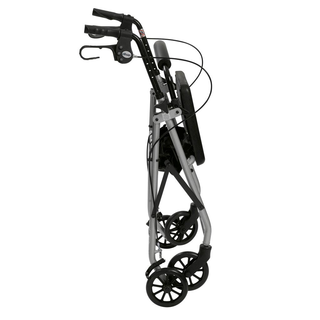 Drive Medical Aluminum Rollator Walker Fold Up and