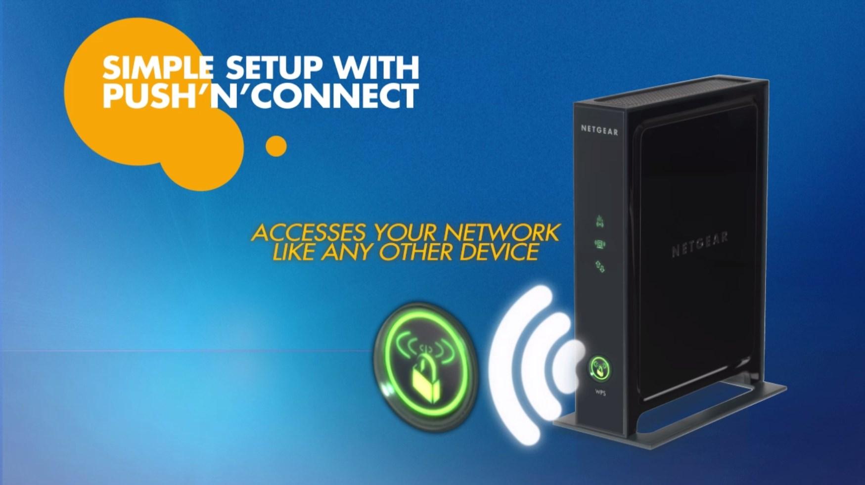 NETGEAR N300 WiFi Range Extender Desktop Version with 4