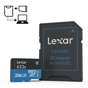 Lexar High-Performance microSDXC 633x 200GB UHS-I w/USB 3.0 Reader Flash Memory Card - LSDMI200BBNL633R