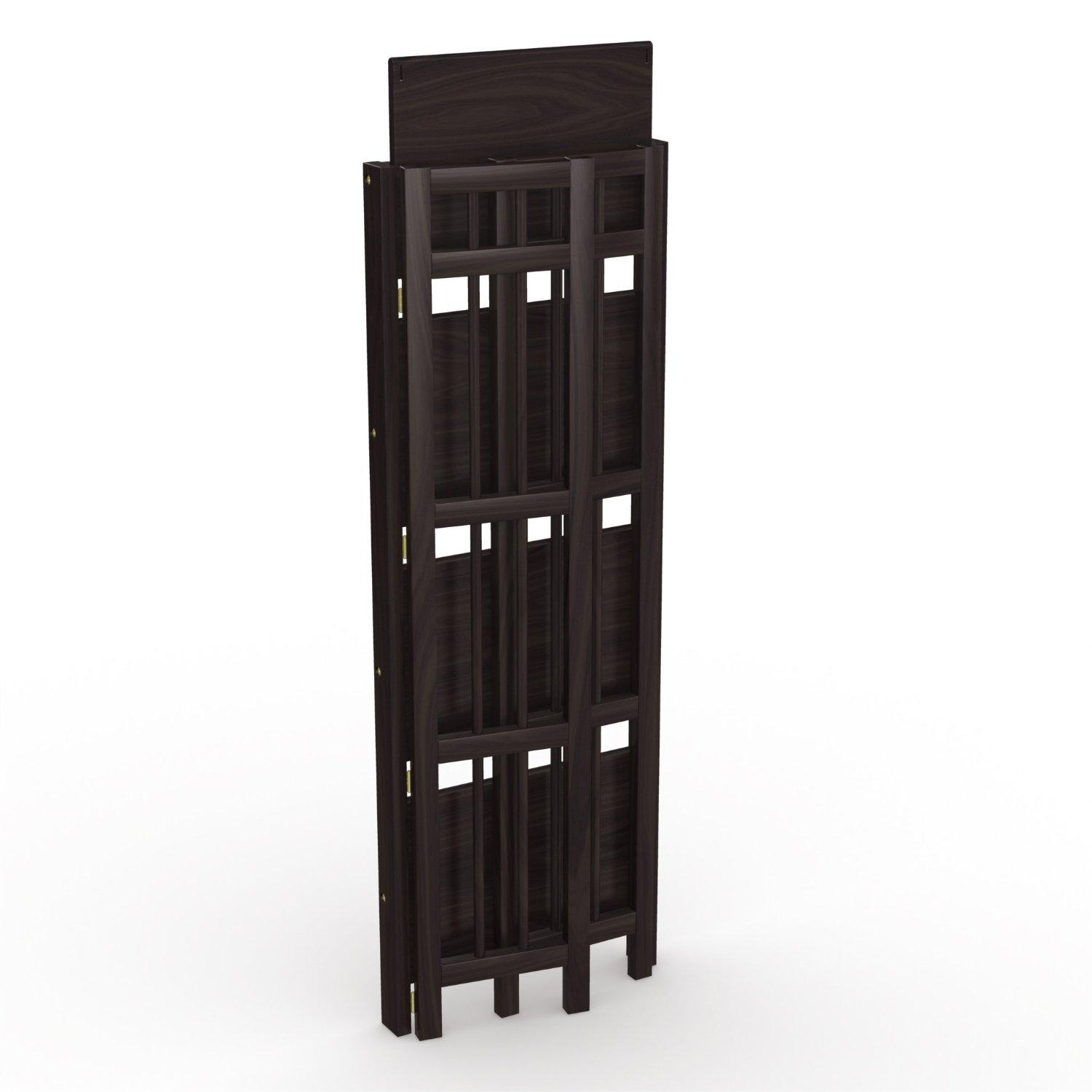 StonyEdge Folding Bookcase, Easy Assembly Bookshelf for