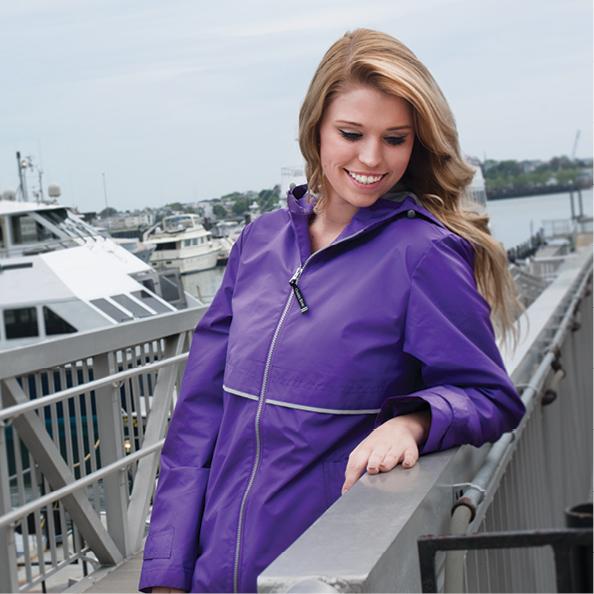 Charles River Apparel Women's New Englander Waterproof Rain Jacket at