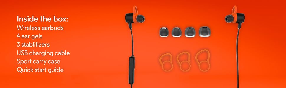 Motorola VerveLoop+ Super Light, Waterproof, Wireless Stereo Earbuds