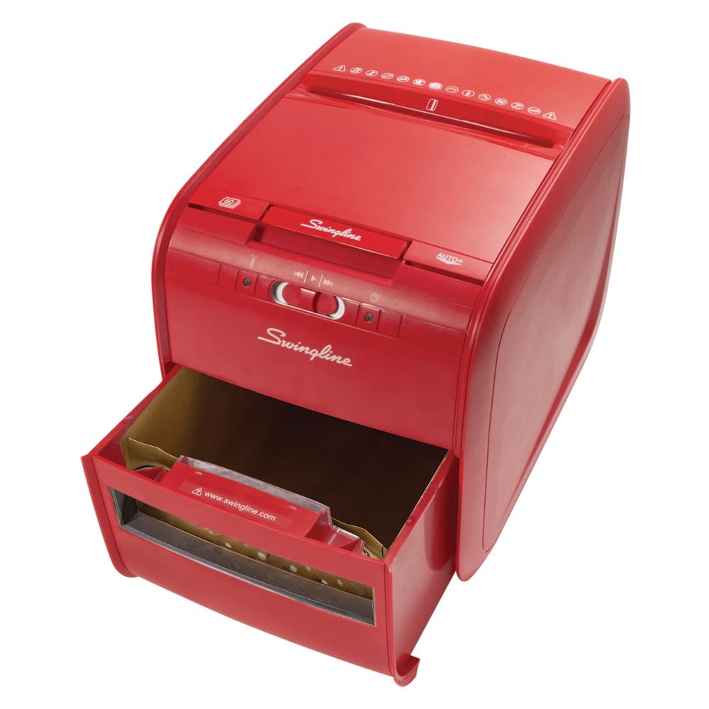Swingline Paper Shredder, Auto Feed, 60 Sheet Capacity, CrossCut, 1 User, Personal
