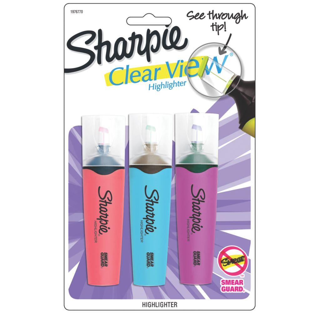 Sharpie Clear View Highlighters, Chisel Tip, Assorted
